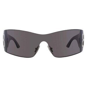 New Authentic Balenciaga Black Shield Ladies Sunglasses BB0359S 001 99 BB0359S 0